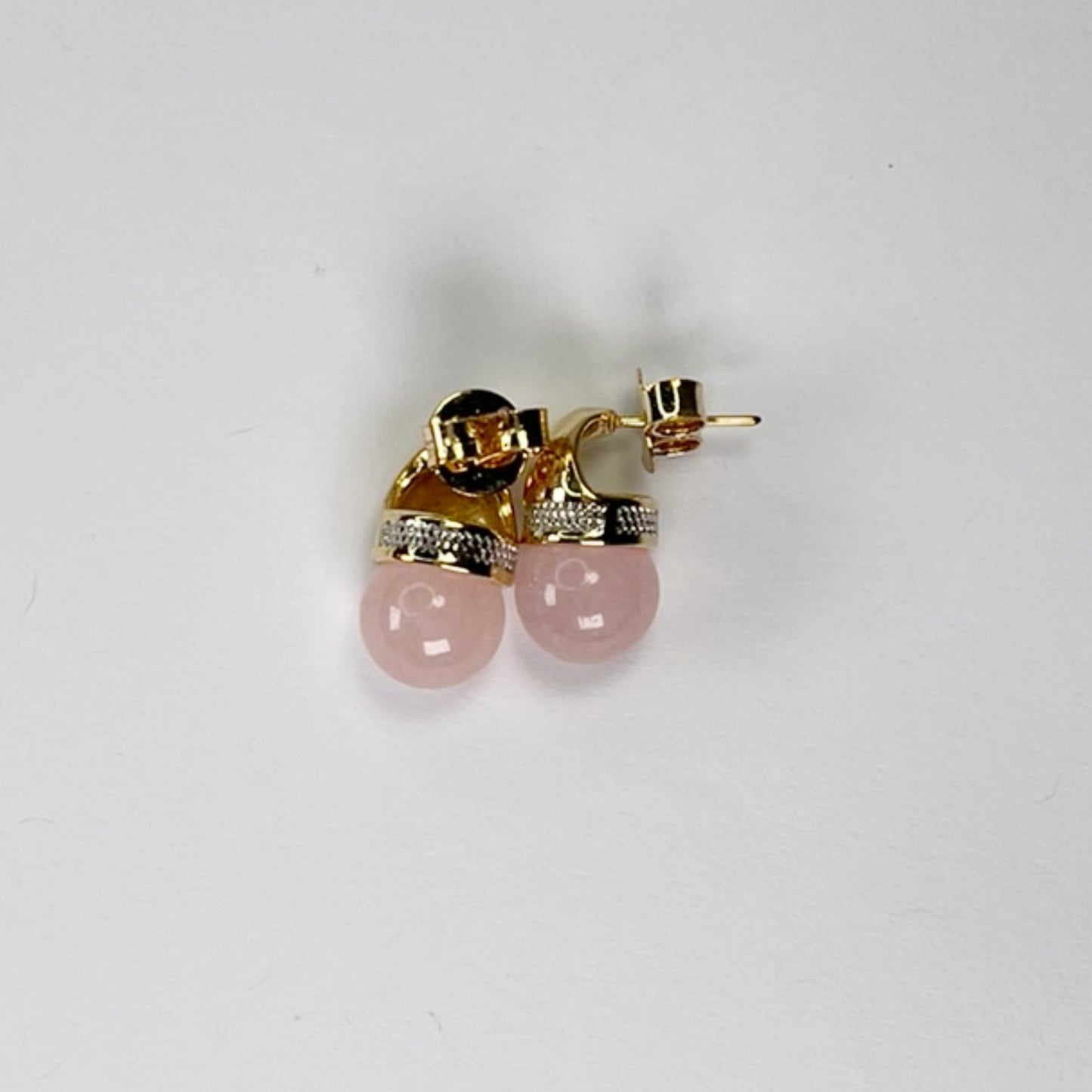 Shimmering Marble Gold Earrings
