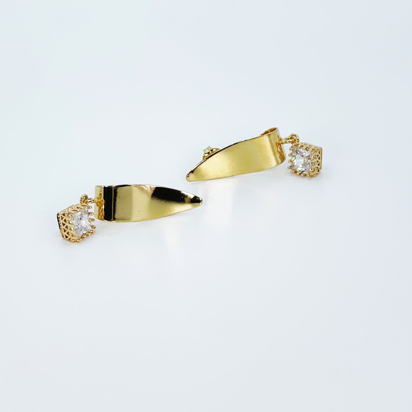 Twinkling Triangle Earrings