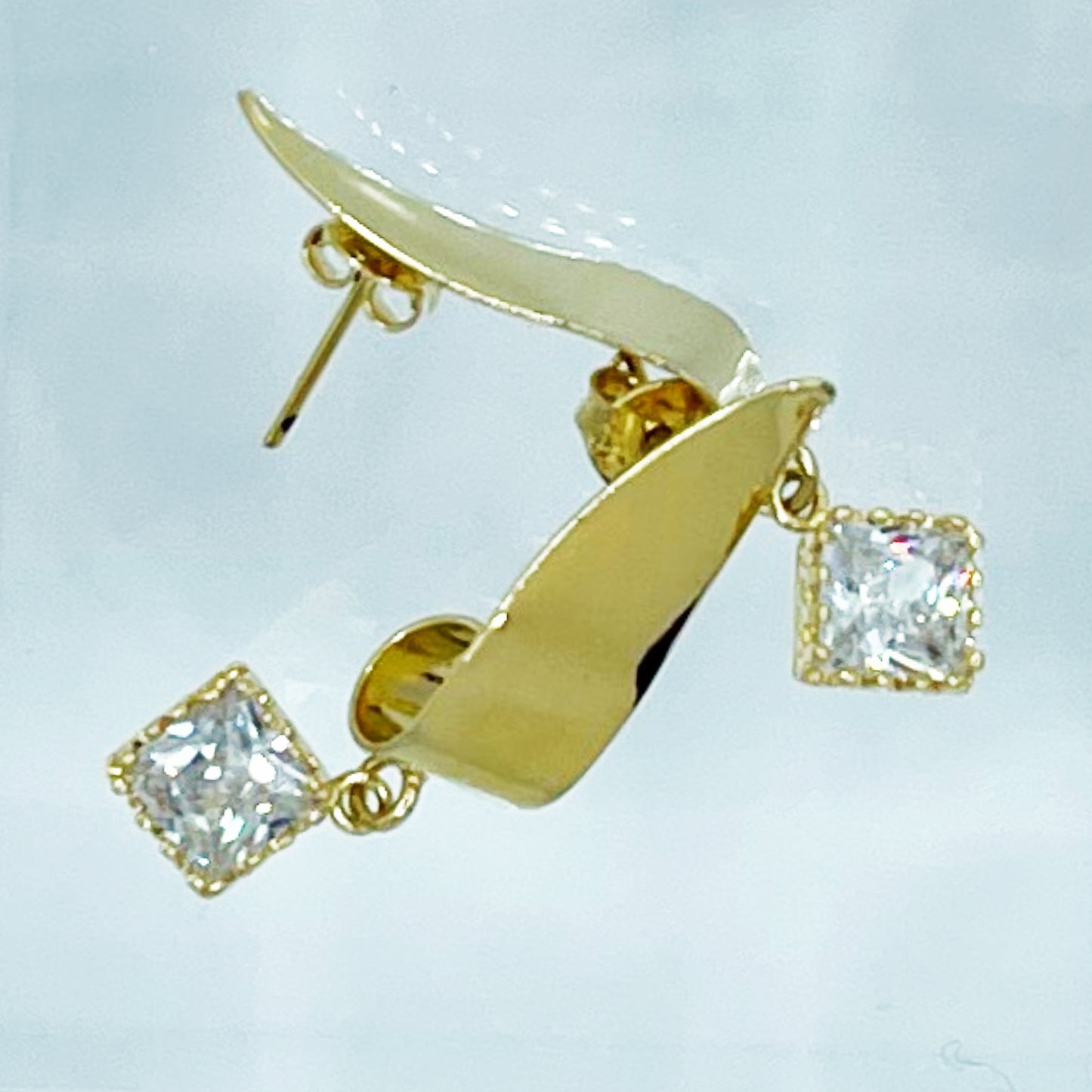 Twinkling Triangle Earrings