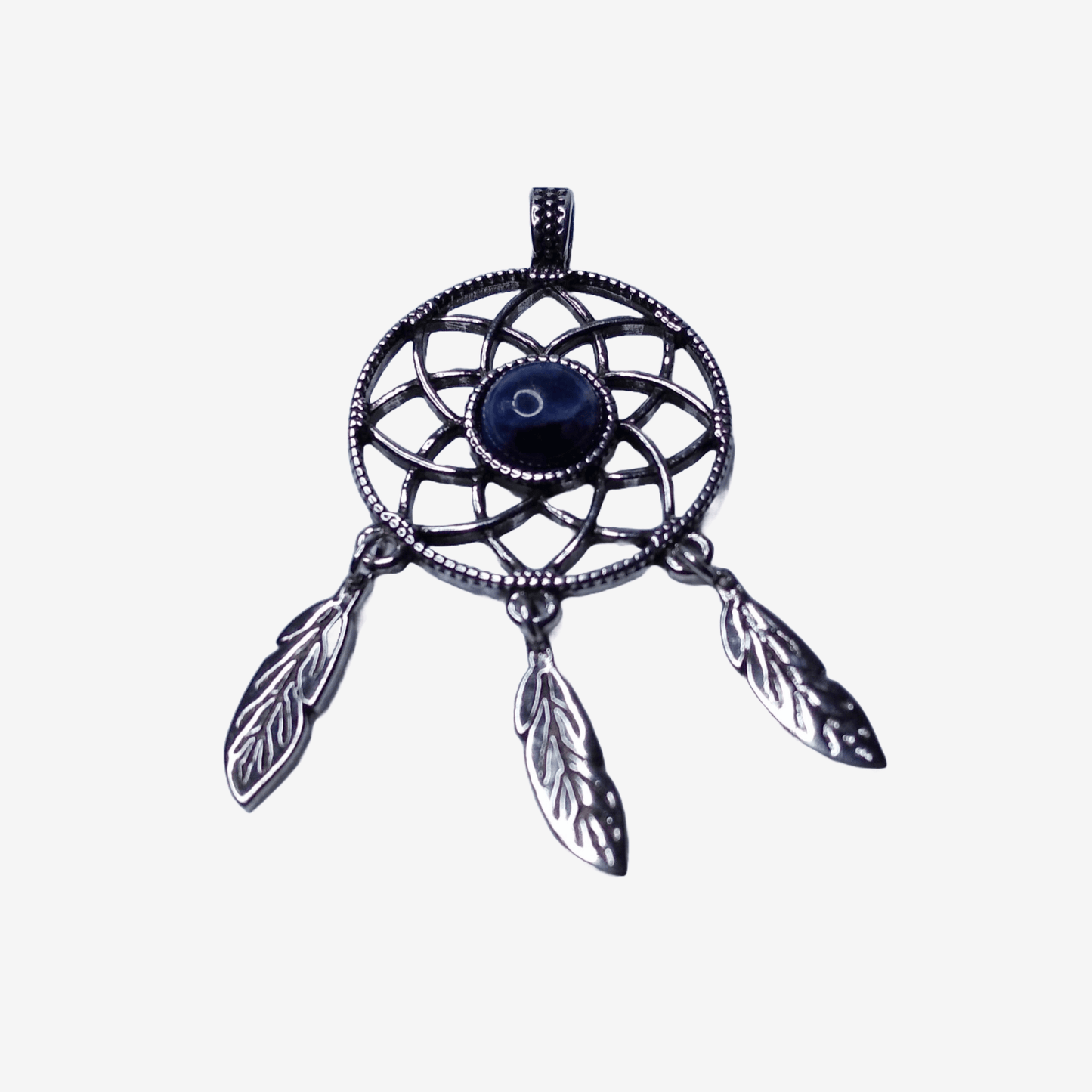 Dream Catcher Rhodium Pendant - Rosetta Riwari