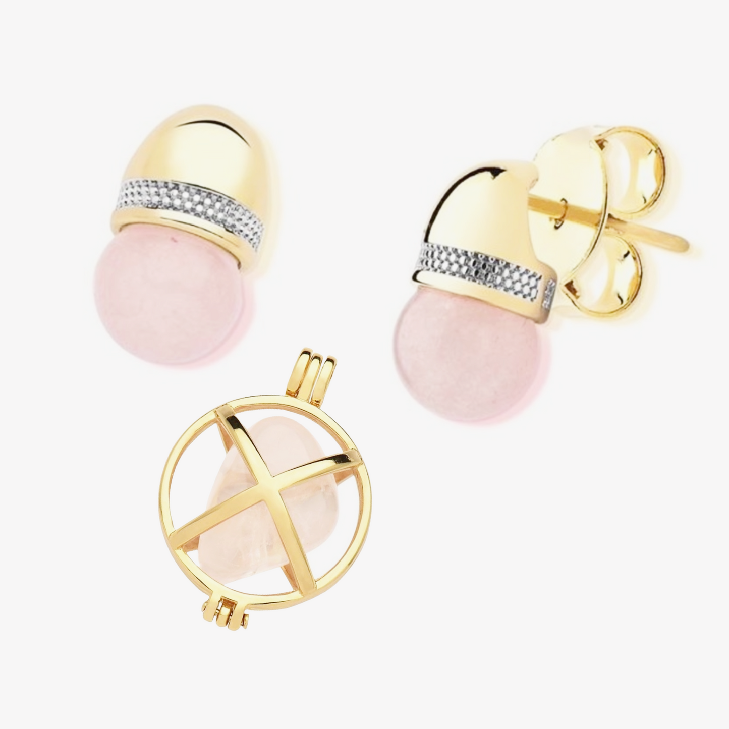 Harmonious Pink Agate Amulet