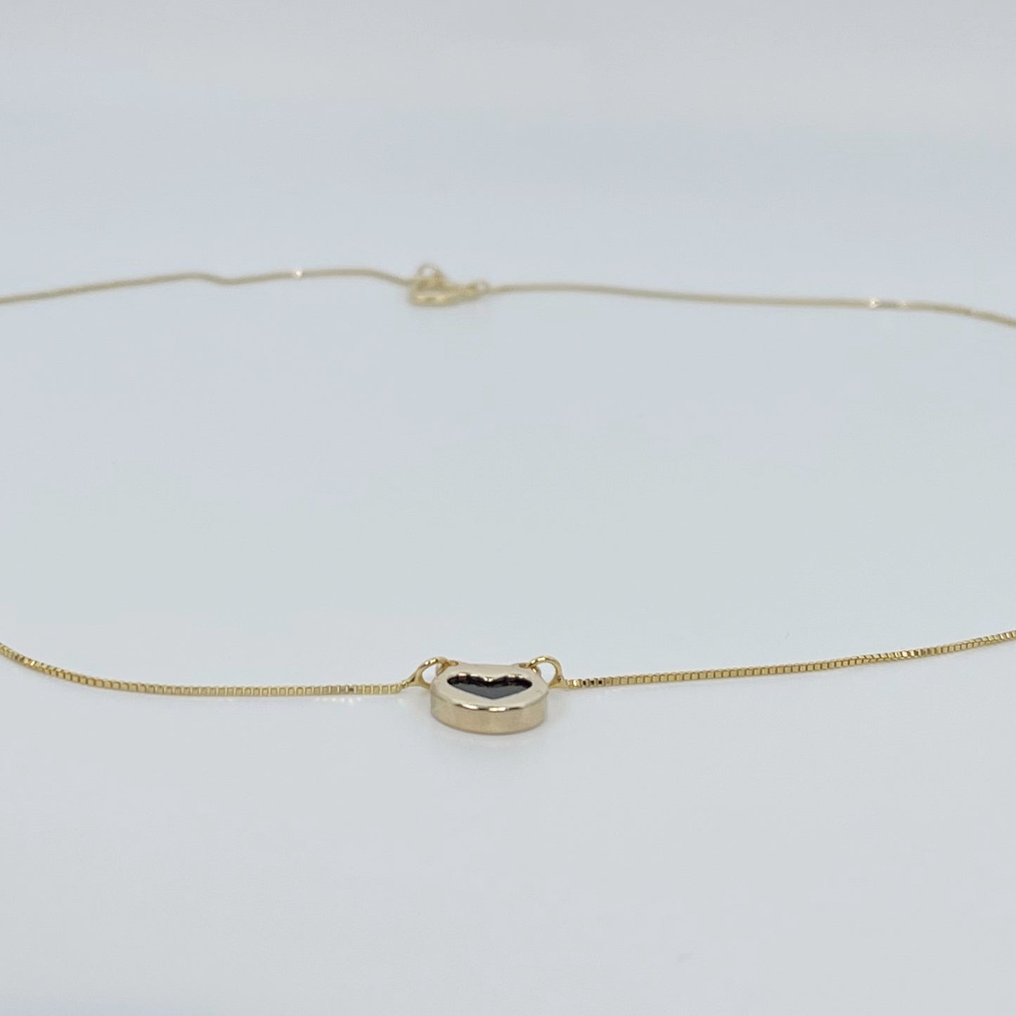 Reversible Heart & Circle Enamel Necklace