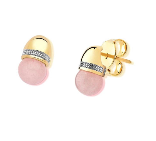 Shimmering Marble Gold Earrings