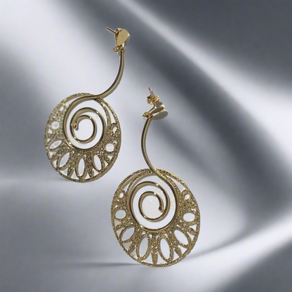 Golden Arabesque Earrings