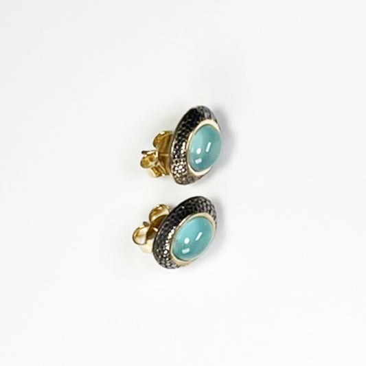 Moss Agate Elegance Earrings