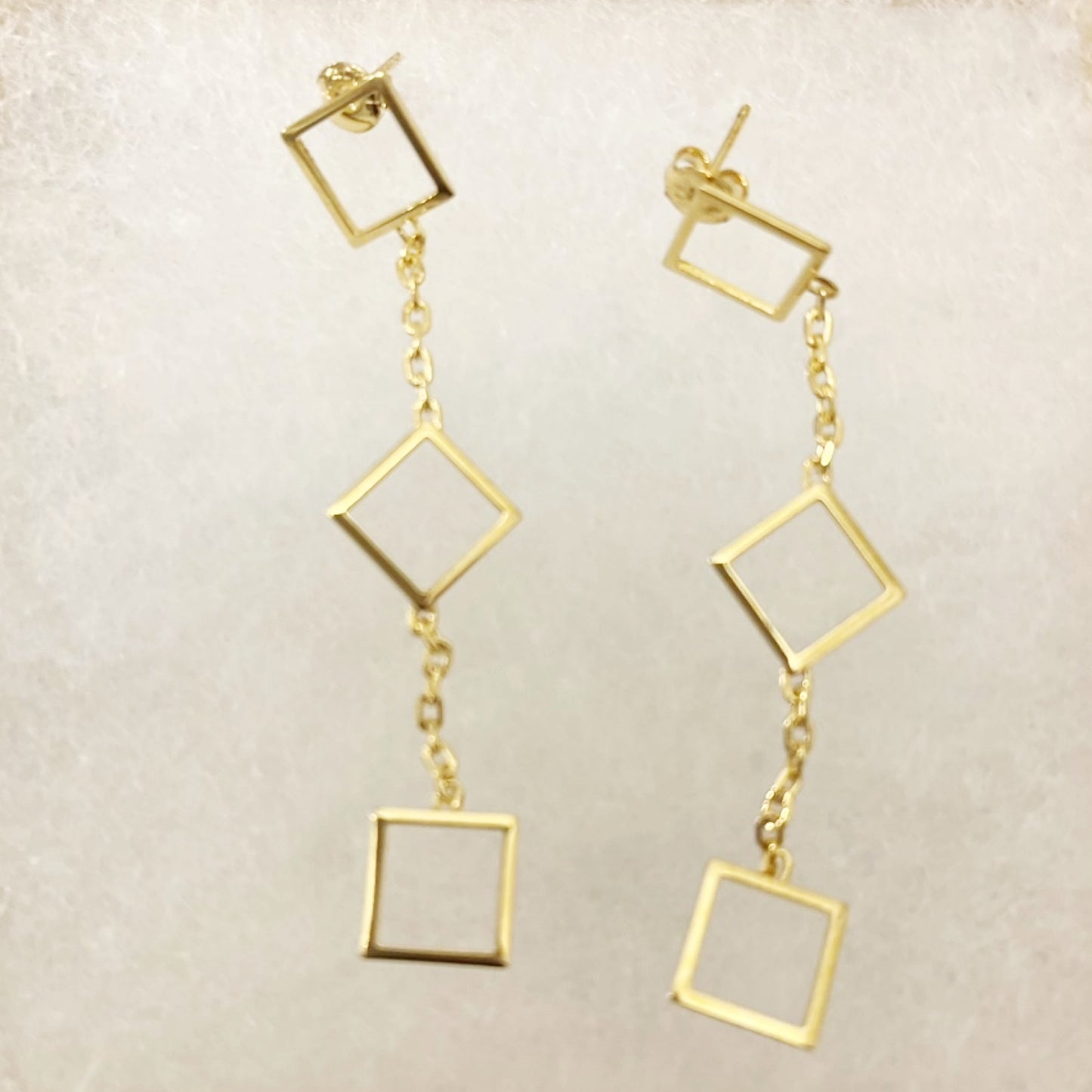 Rhombus Drop Earrings