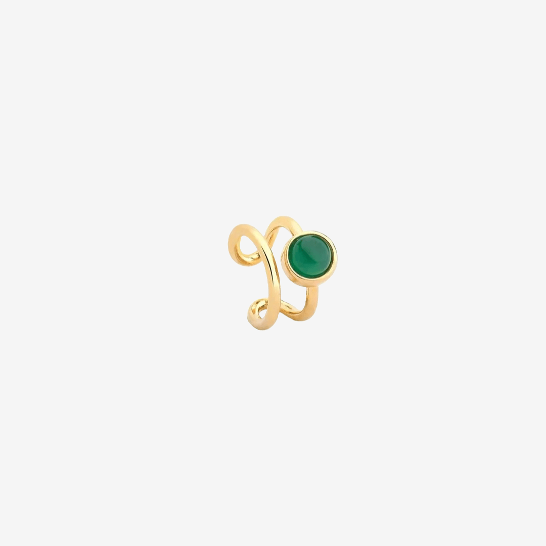 Double Band Emerald Cuff - Rosetta Riwari