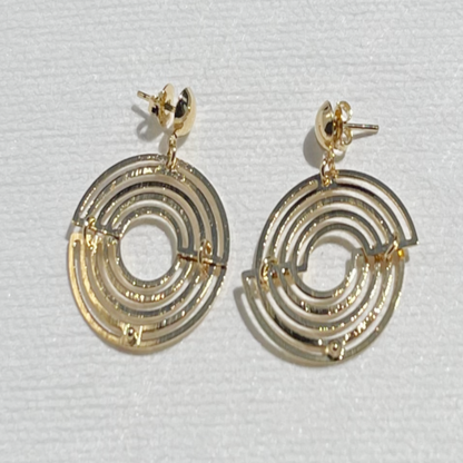 Moon Plates Earrings