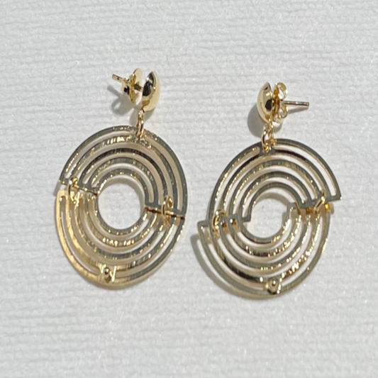 Moon Plates Earrings