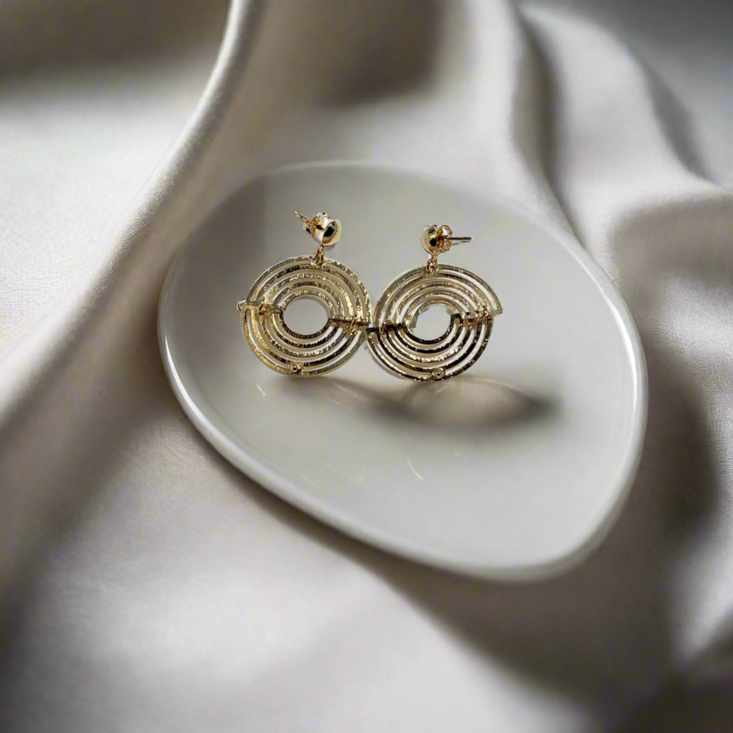 Moon Plates Earrings